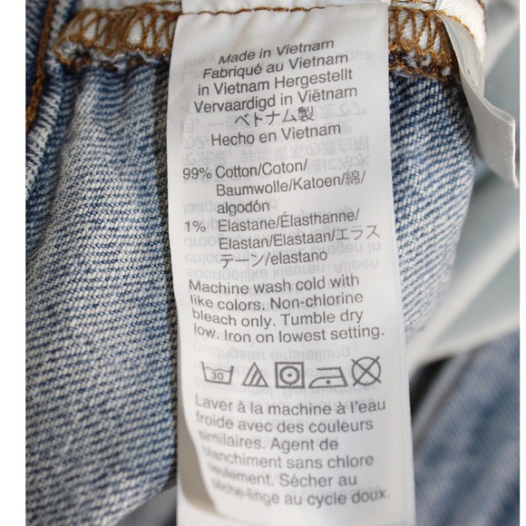 Madewell Perfect Vintage Crop Raw Hem High Rise Medium Wash Jeans Size 33 - Picture 10 of 10